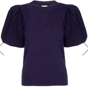 Nation Ltd. puff sleeve skinny cotton slim fit.